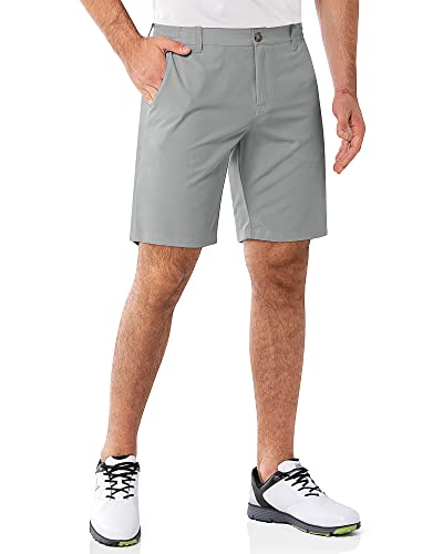 Detalle de 33,000ft Men's Golf Shorts 9" Dry Fit Stretch UPF 50+ Lightweight Bermuda Shorts – Mid Grey, 32W x 9L