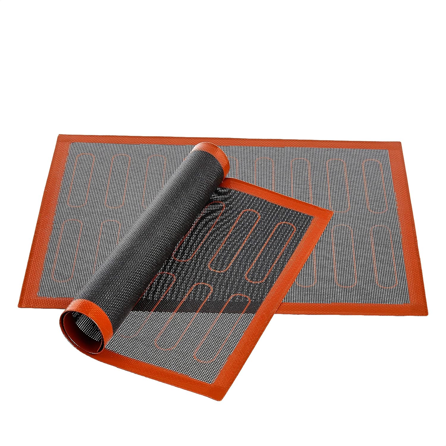 Detalle de Amazon Basics Silikon-Backmatte, 2 Stück, 40 × 30 cm, antihaftend und wiederverwendbar