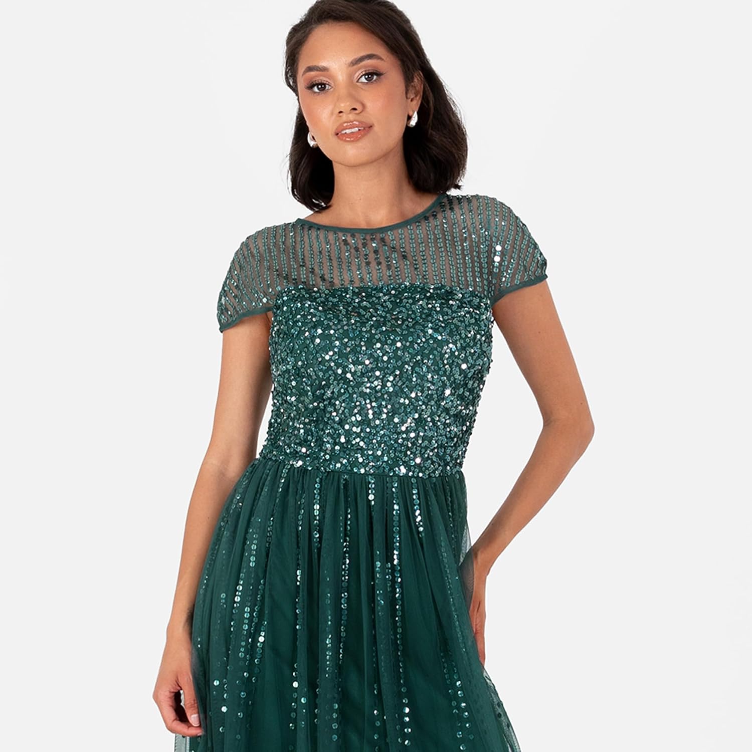 Thumbnail 2 de Maya Deluxe Damen Maxi Kleid 12 Größen