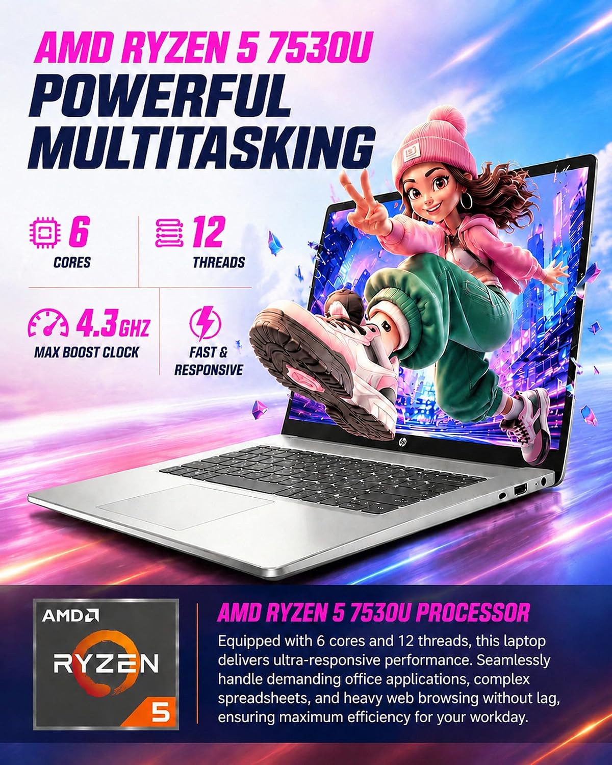 Detalle 2 de HP Touchscreen Laptop 15.6-inch