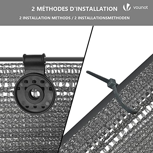 Detalle 1 de VOUNOT Malla sombreo 1,8×20 m para valla