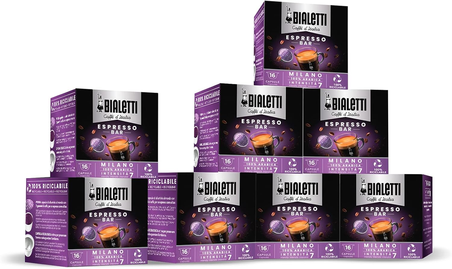 Thumbnail 4 de Bialetti Caffè D'Italia Multipack 128 Capsule Napoli Intensità 10 – Compatibile con Macchine Bialetti