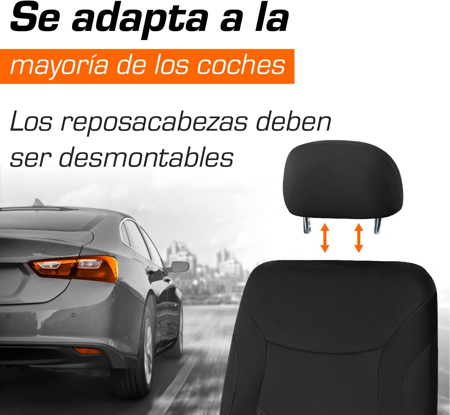 Thumbnail 1 de Upgrade4cars Funda reposacabezas universal 2 piezas
