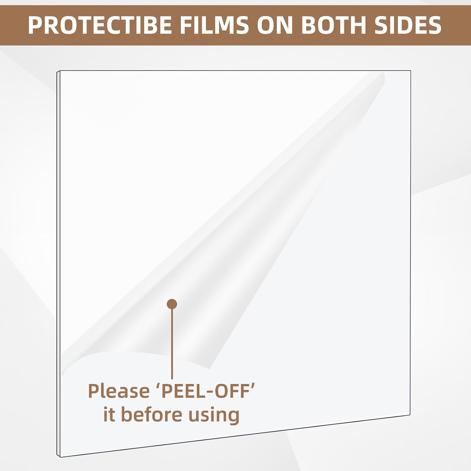 Detalle 2 de NORJIN Clear Acrylic Sheets, 1/8-inch Thick