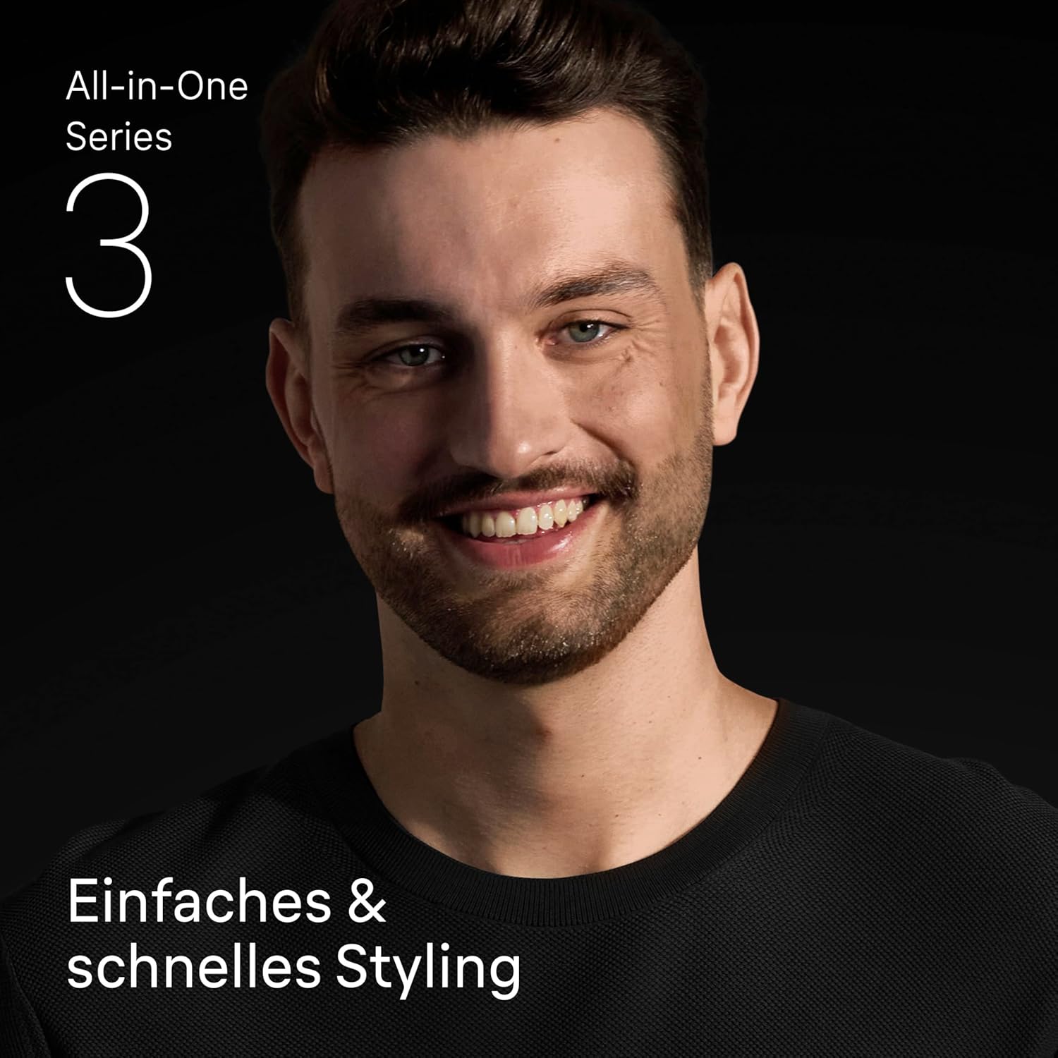 Detalle de Braun All-in-One Trimmer-Set 3 (11-in-1) – Multigroom für Bart, Gesicht und Kopf, 50 Min Akku, 14‑Längen 3–21 mm