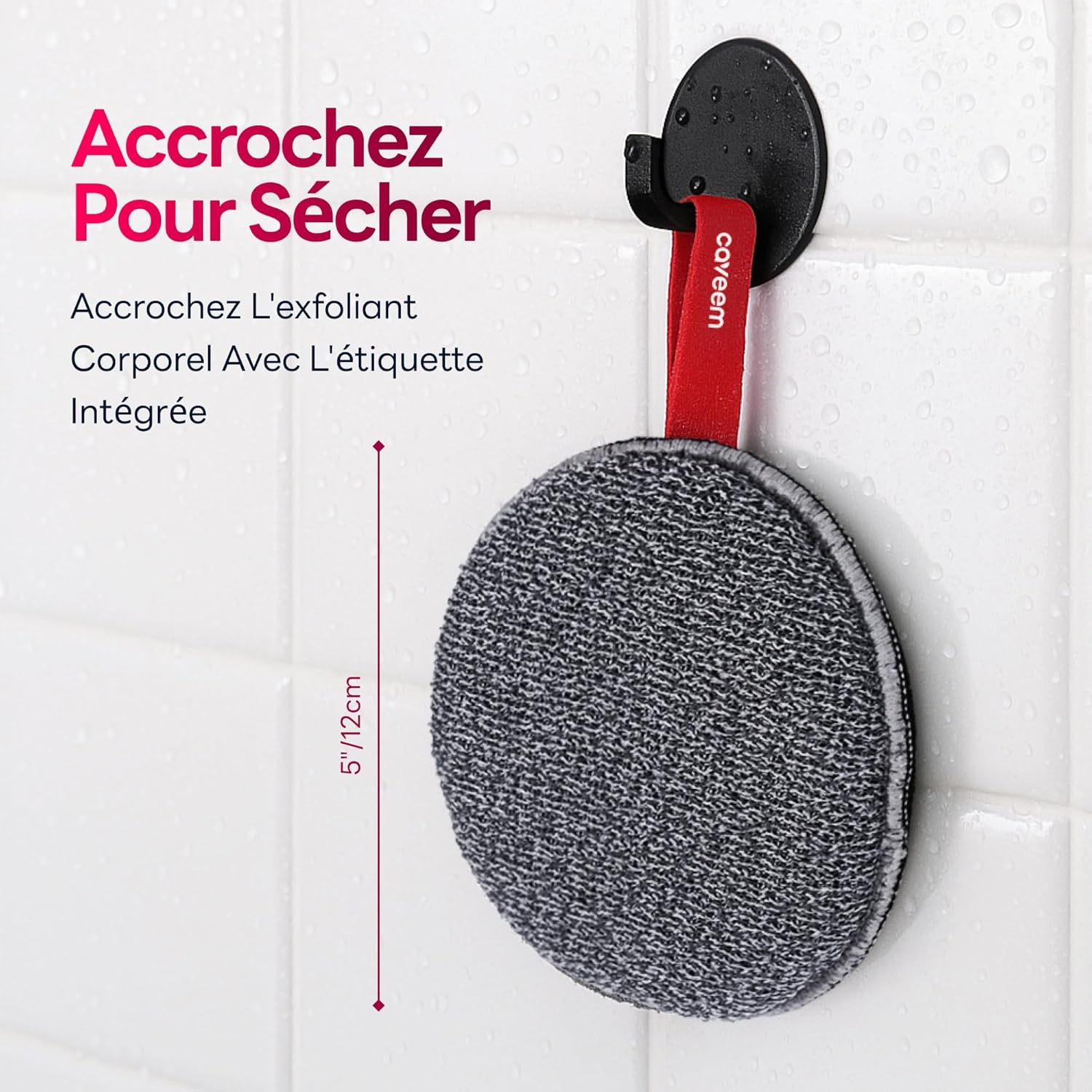 Thumbnail 6 de CAVEEM Éponge exfoliante pour le corps (extra rugueuse) – Lot de 2