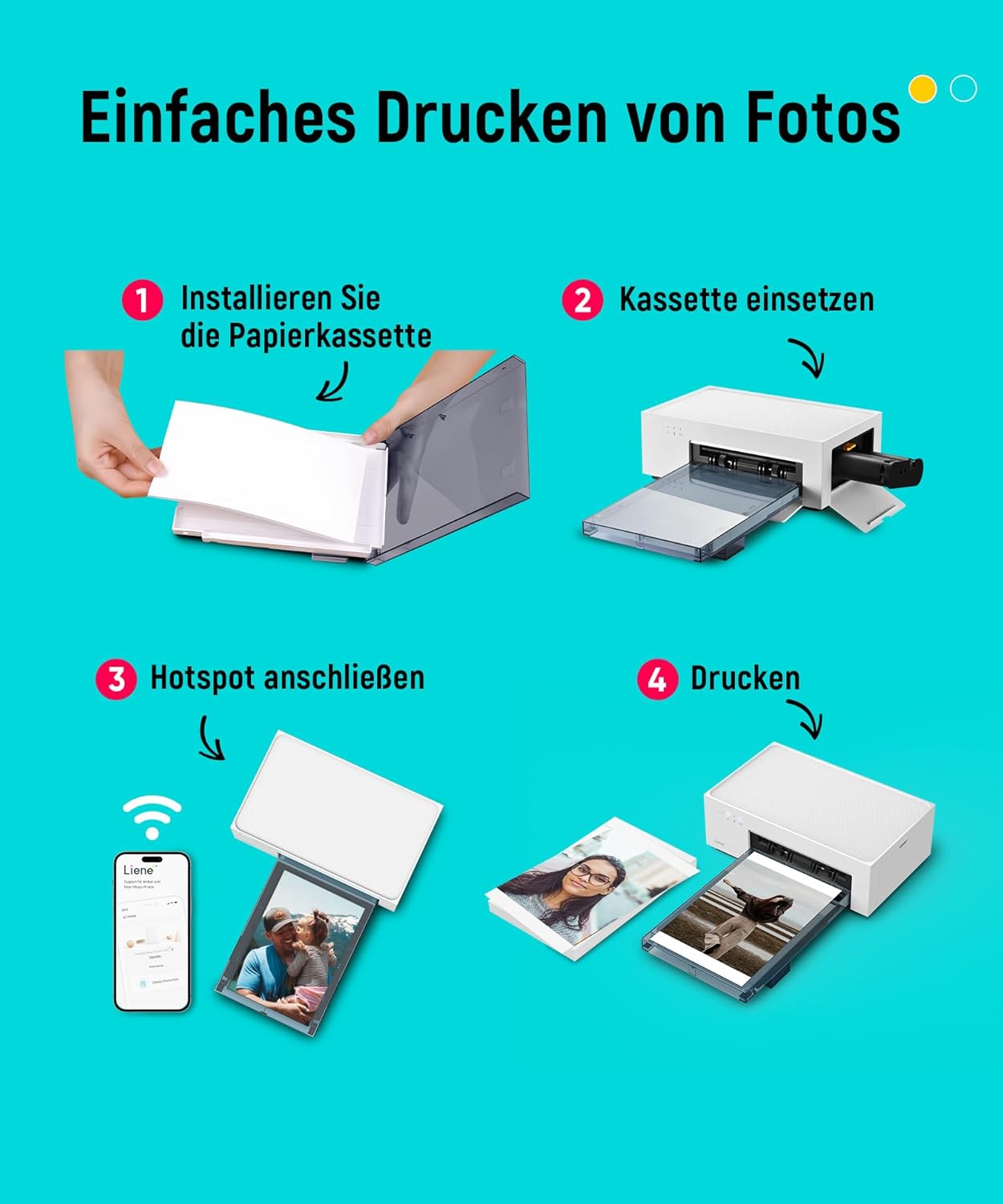 Thumbnail 6 de Liene Smartphone-Drucker 10x15 cm