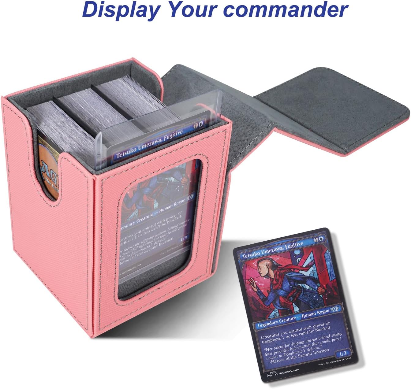 Detalle de AFIING Commander deck box for 100 cards
