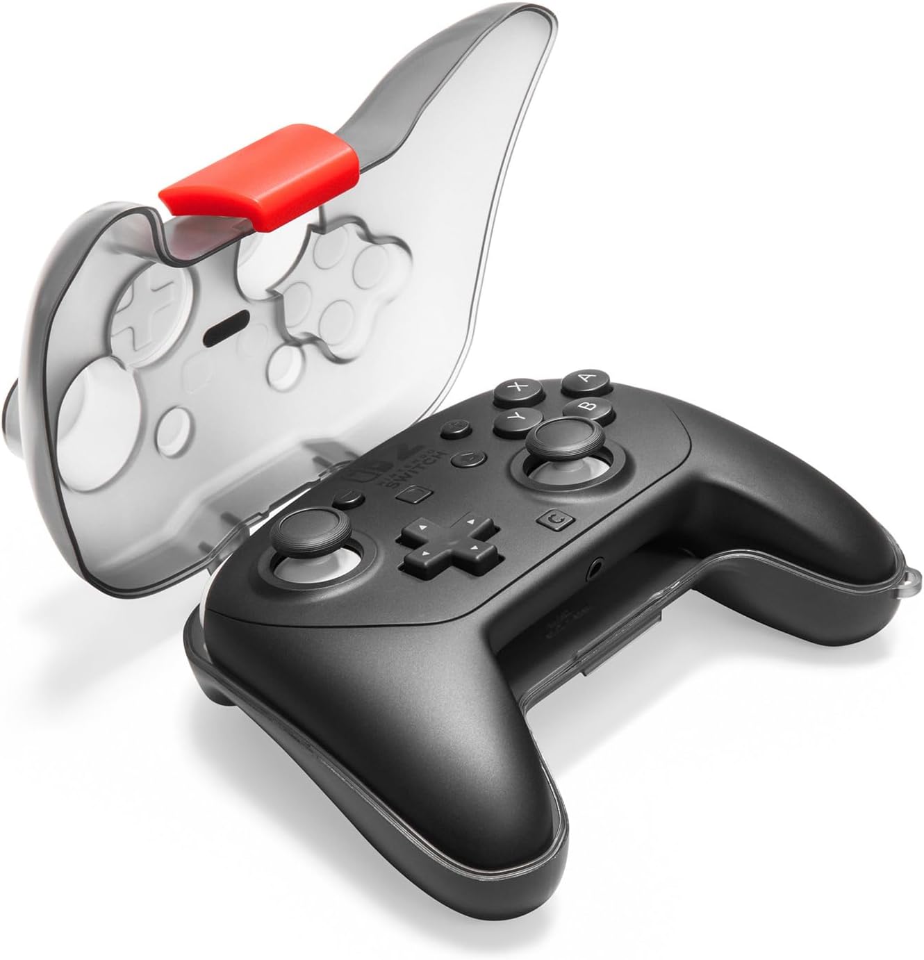 Detalle de tOMtoc hard carrying case for Nintendo Switch 2 Pro Controller – protective travel organiser with shock-proof hard shell