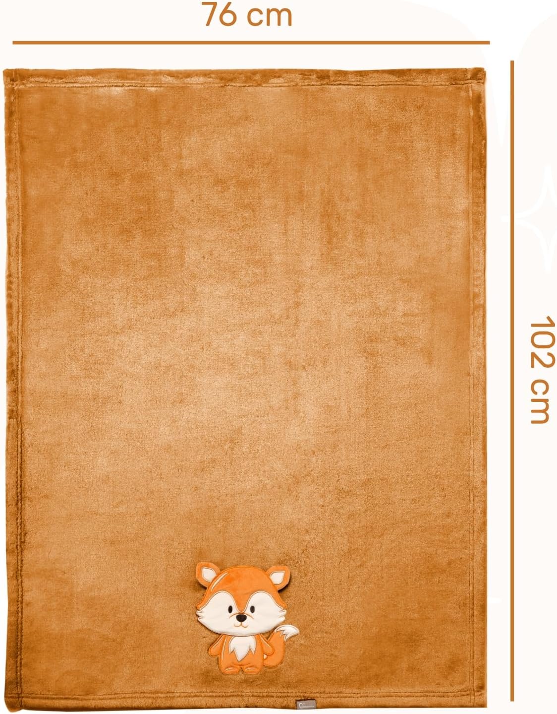 Thumbnail 1 de Be Mammy Couverture chaude pour bébé - Peluche 3D Renard Marron (BE20-168)
