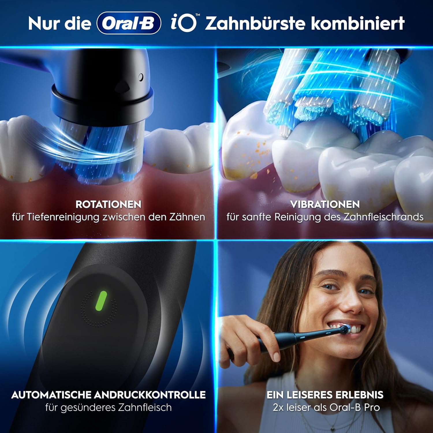 Thumbnail 4 de Oral-B iO Series 2 Doppelpack Schwarz Pink