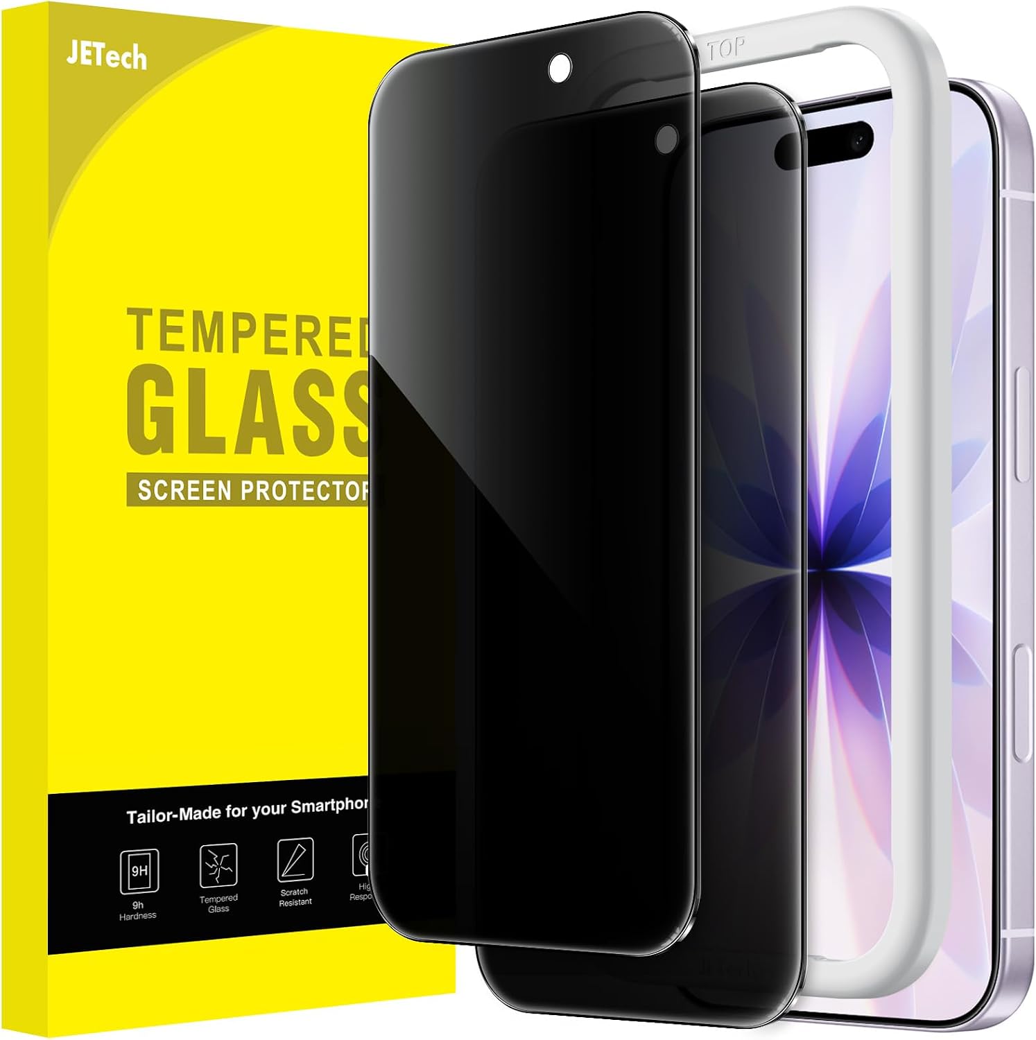 Detalle de JETech Privacy Screen Protector iPhone 17 6.3