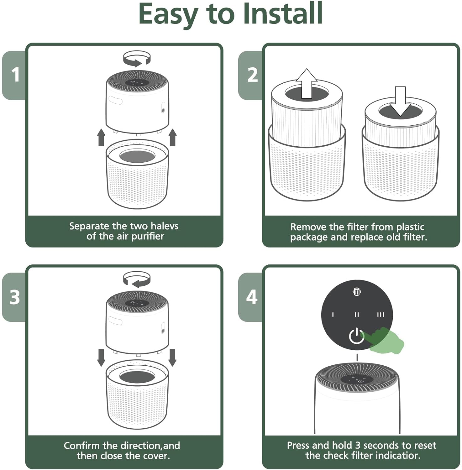 Thumbnail 6 de LEVOIT Core Mini replacement filter 2 pack