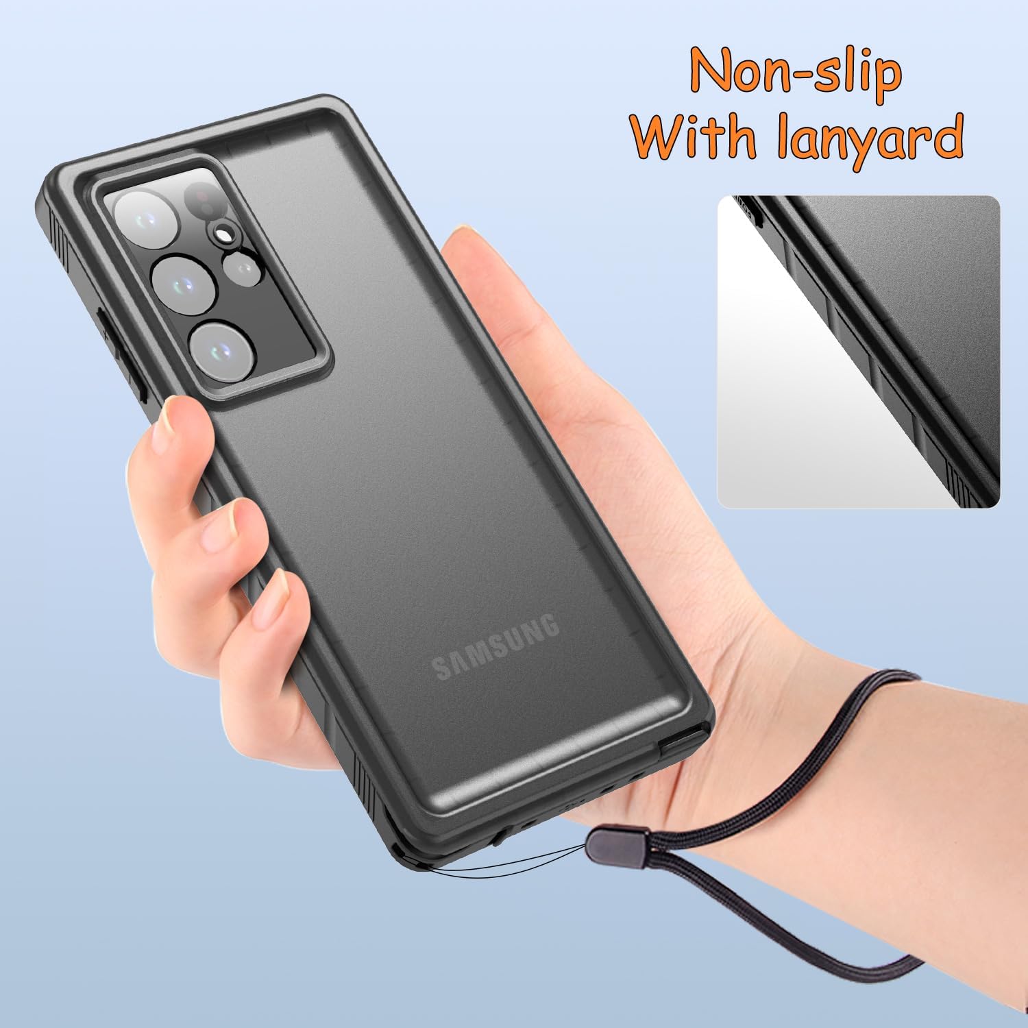 Detalle 2 de Cozycase for Samsung Galaxy S23 Ultra: 360° Waterproof, Shockproof & Screen-Camera Protection
