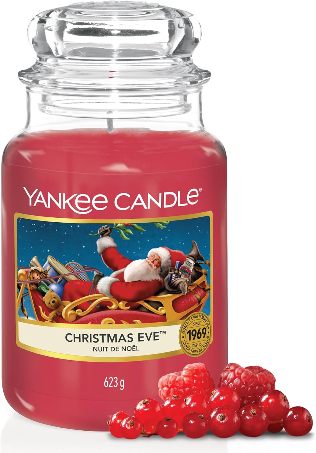 Detalle de Yankee Candle Christmas Eve large jar candle 150 hrs 🕯