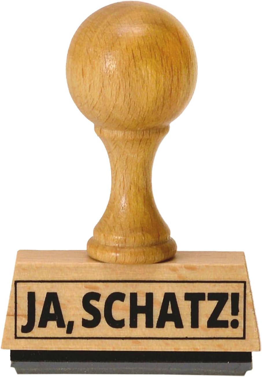 Thumbnail 1 de trendaffe Der Ja, Schatz! Holzstempel