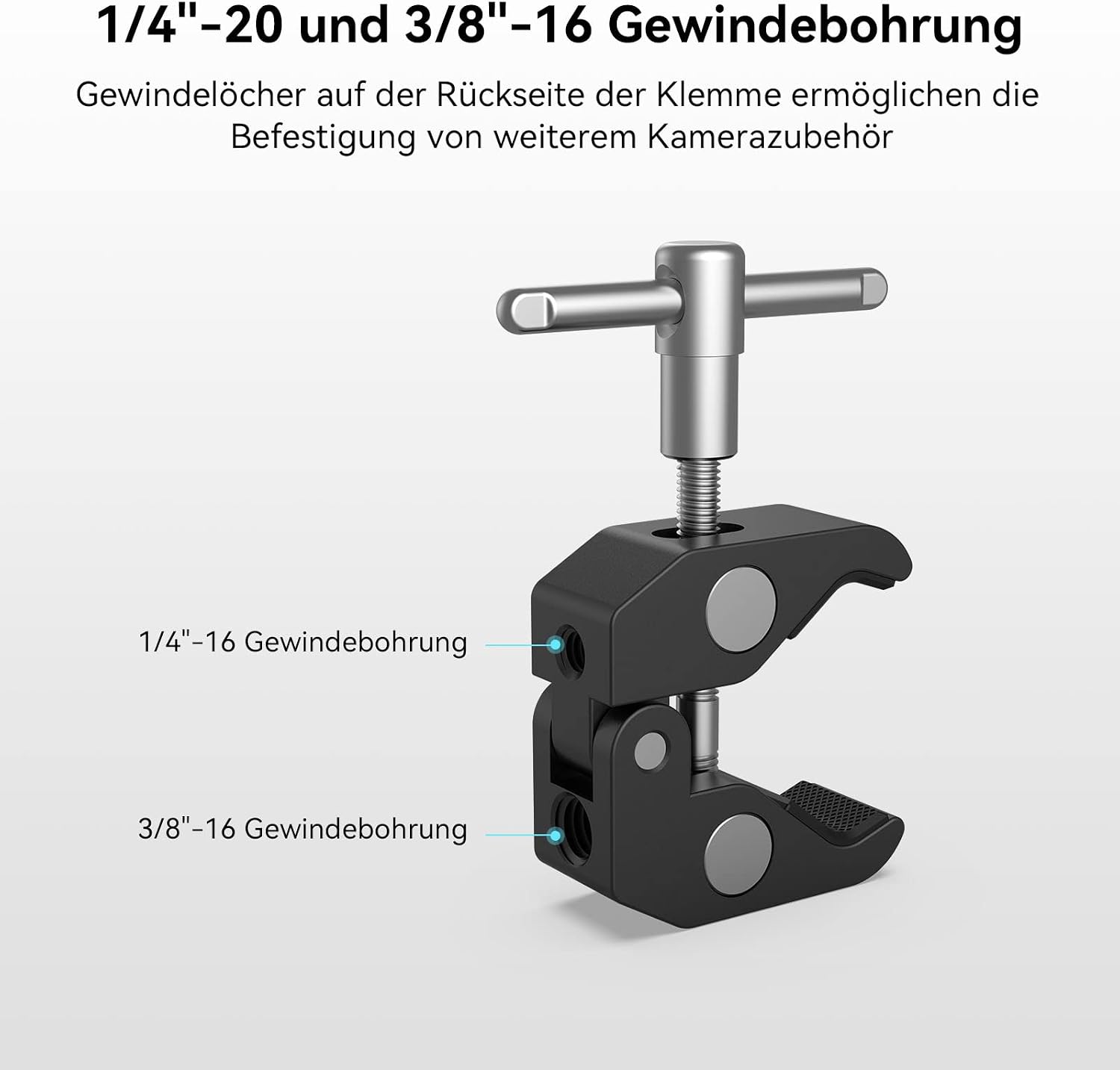 Detalle 2 de SMALLRIG 10" Magic Arm mit Super Clamp für Monitor