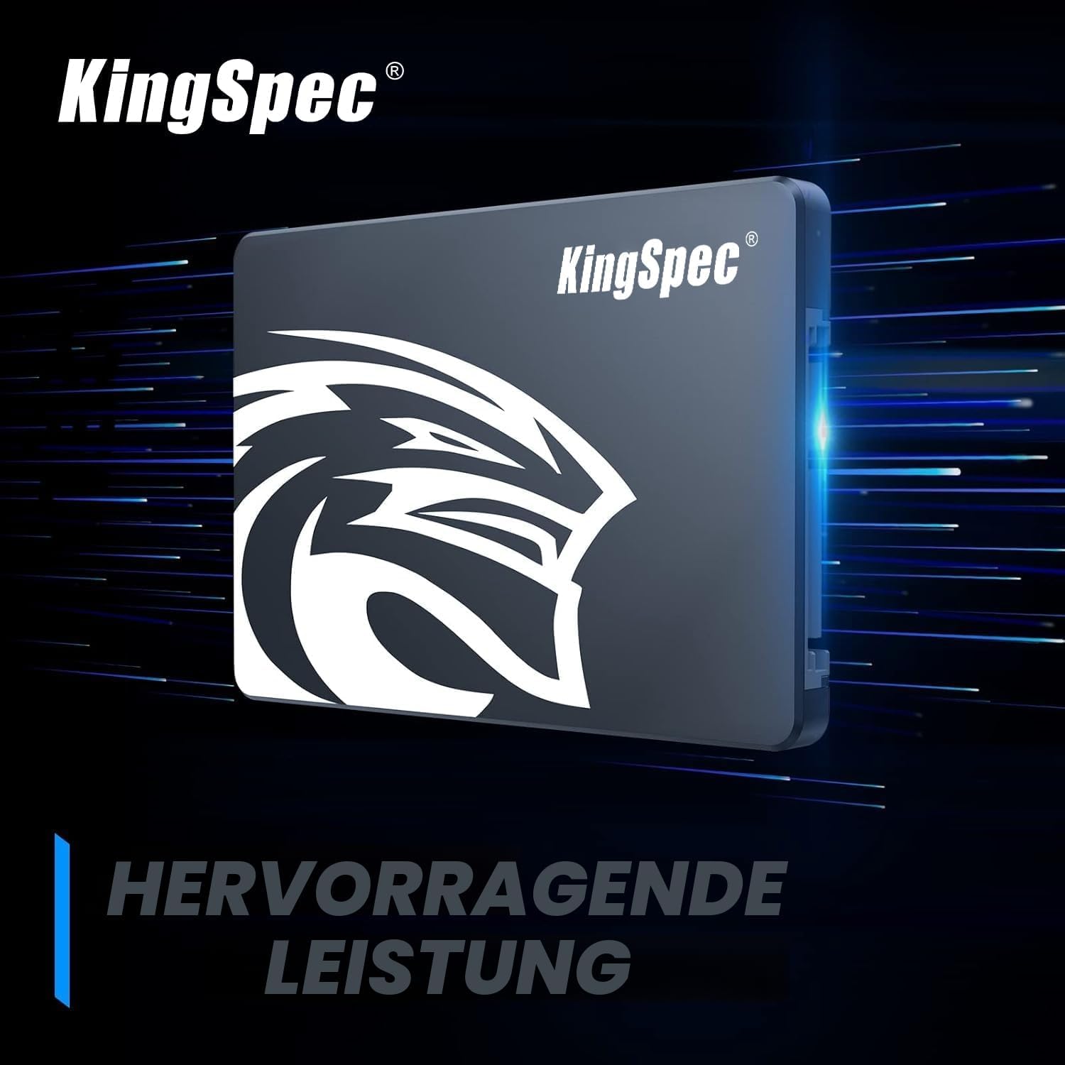 Detalle de KingSpec 2TB 2,5-Zoll SATA SSD – Schnelle, zuverlässige Speichererweiterung für Desktop & Laptop