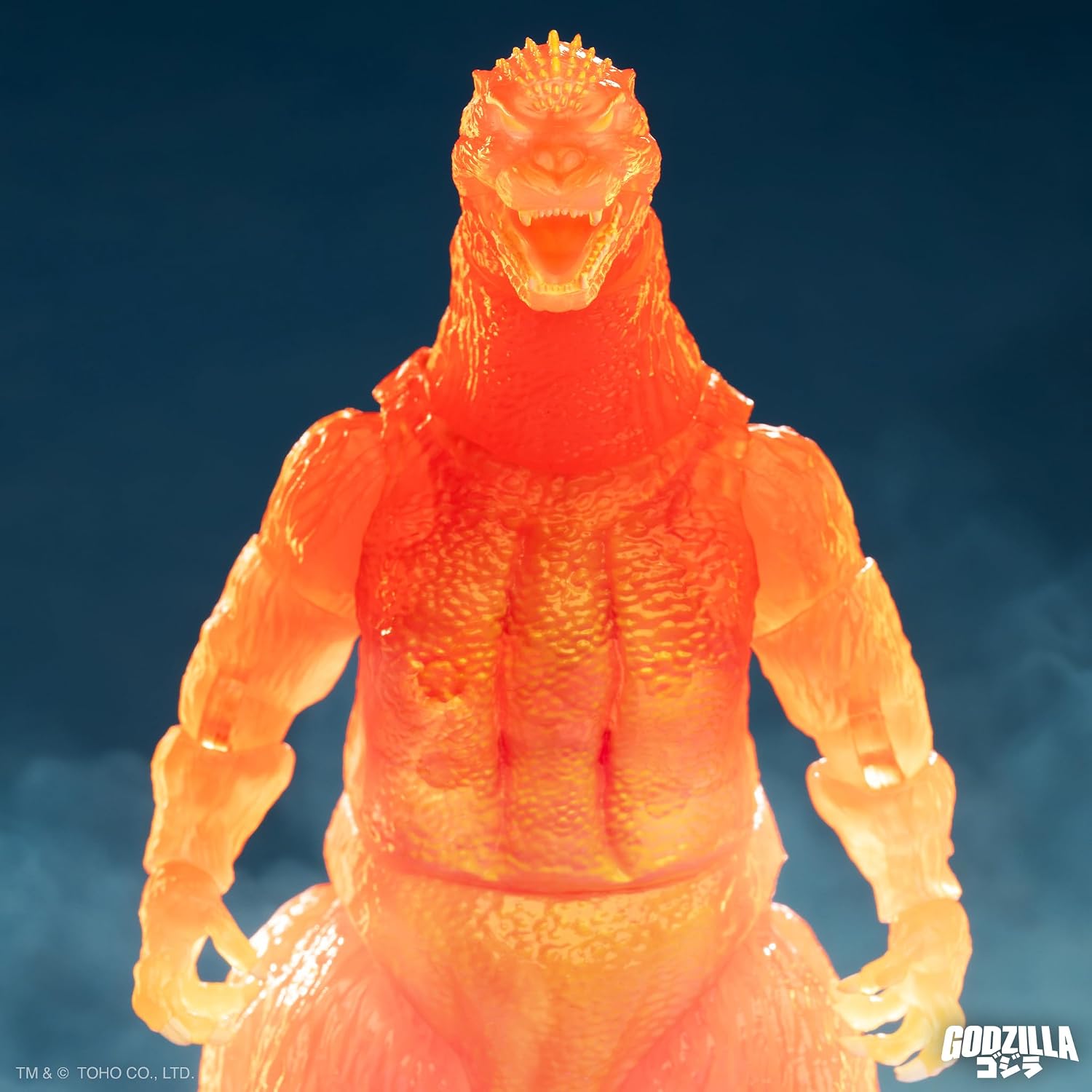 Detalle de Super7 ULTIMATES! Toho Blazing Godzilla (1200º Clear Orange) 8" Action Figure