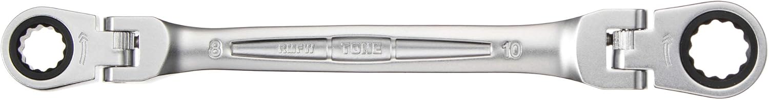 Thumbnail 2 de トネ(TONE) RMFW-0810 両首振ラチェットめがねレンチ 8×10mm・全長151mm