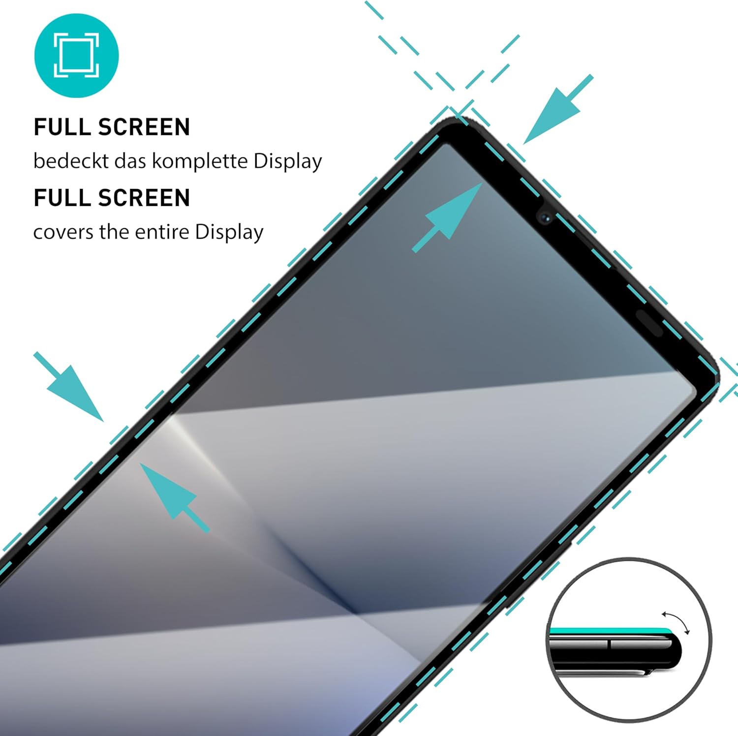 Thumbnail 1 de SmarTect Tempered Glass Screen Protector for Sony Xperia 10 V, 9H, 2-Pack