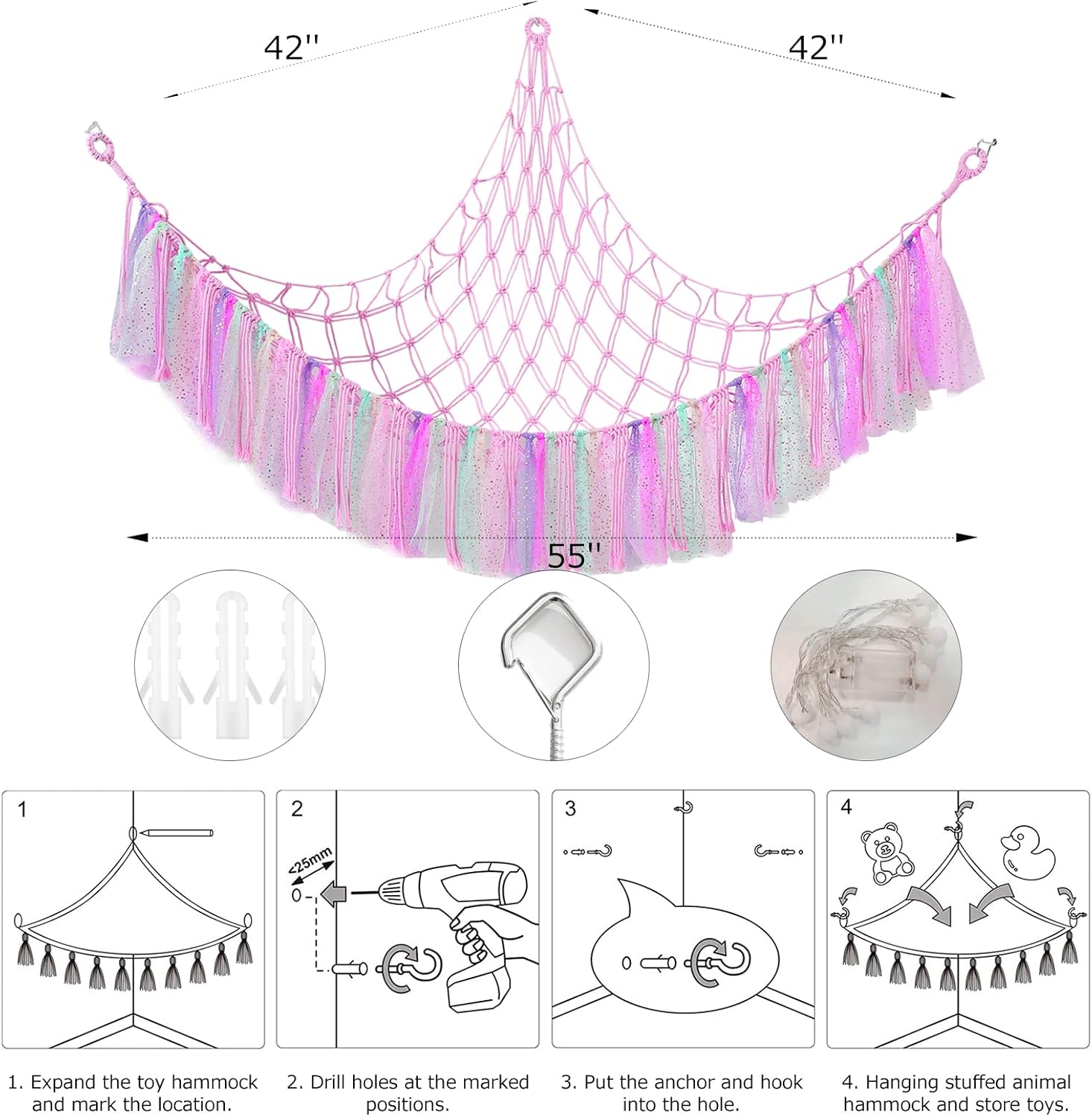 Thumbnail 6 de VISATOR VCL001 Toy Hammock for Stuffed Animals