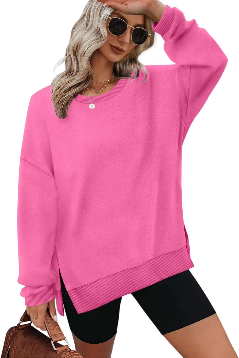Detalle 2 de XIEERDUO Oversized Sweatshirt, Polyester-Spandex Blend
