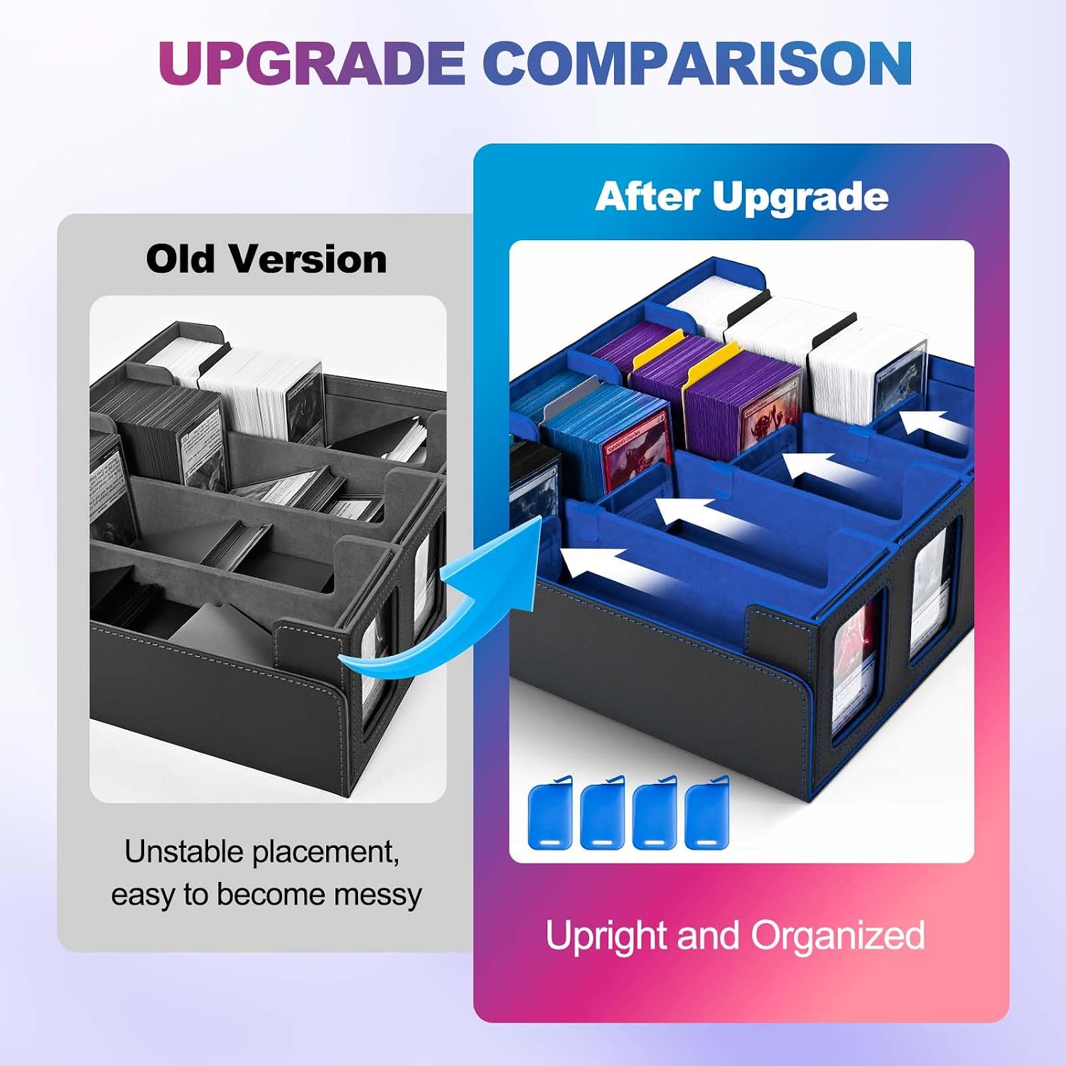Detalle de UAONO Trading Card Storage Box with Commander Display