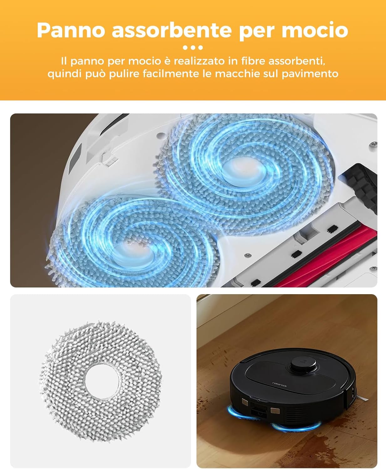 Detalle de 29 pezzi QV35A: kit accessori per Roborock QV 35A/QV 35S/Qrevo S Pro/QR 598/QR 798
