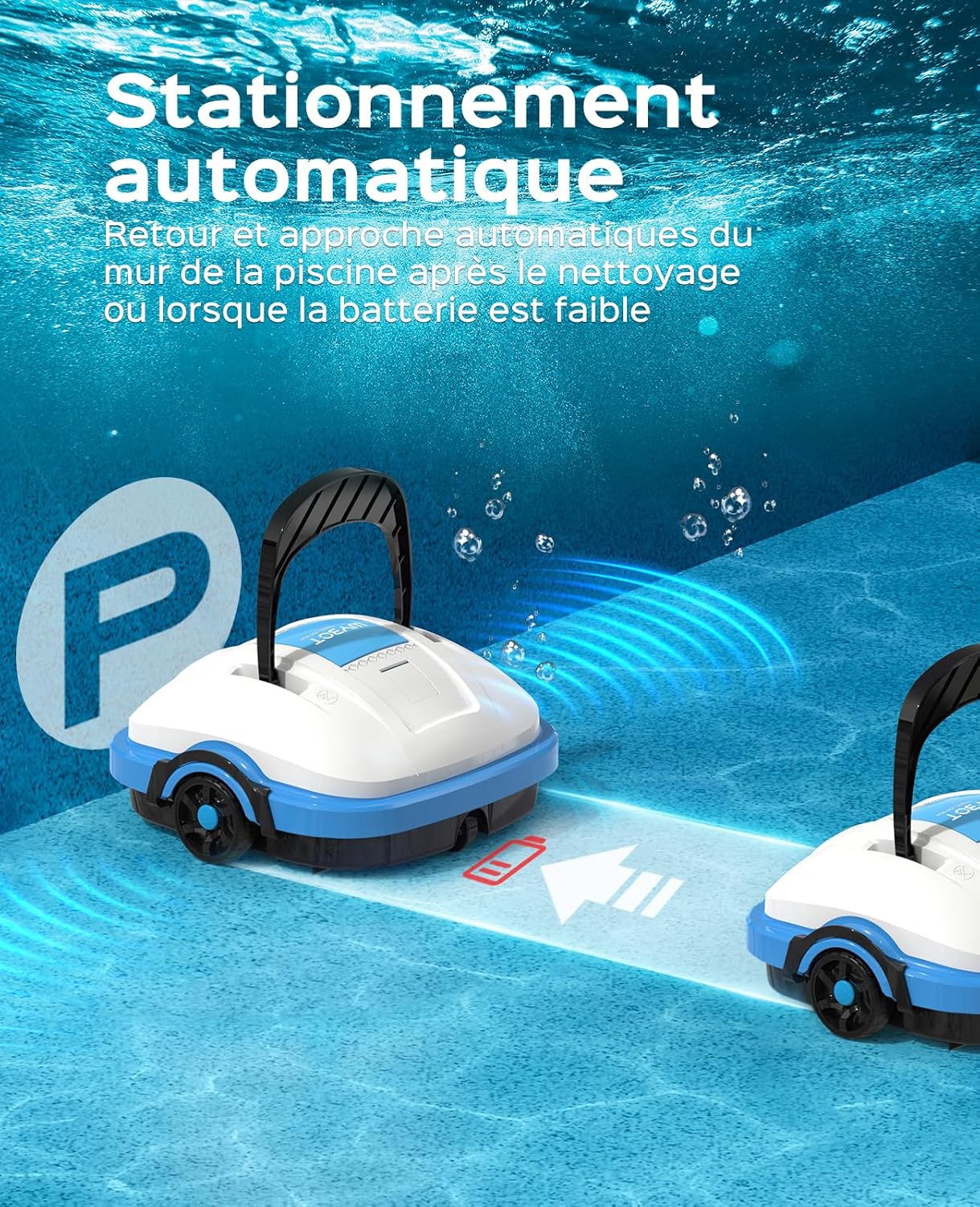 Thumbnail 3 de WYBOT Osprey 200 — Robot Piscine sans Fil pour Piscines Hors Sol jusqu’à 50 m²