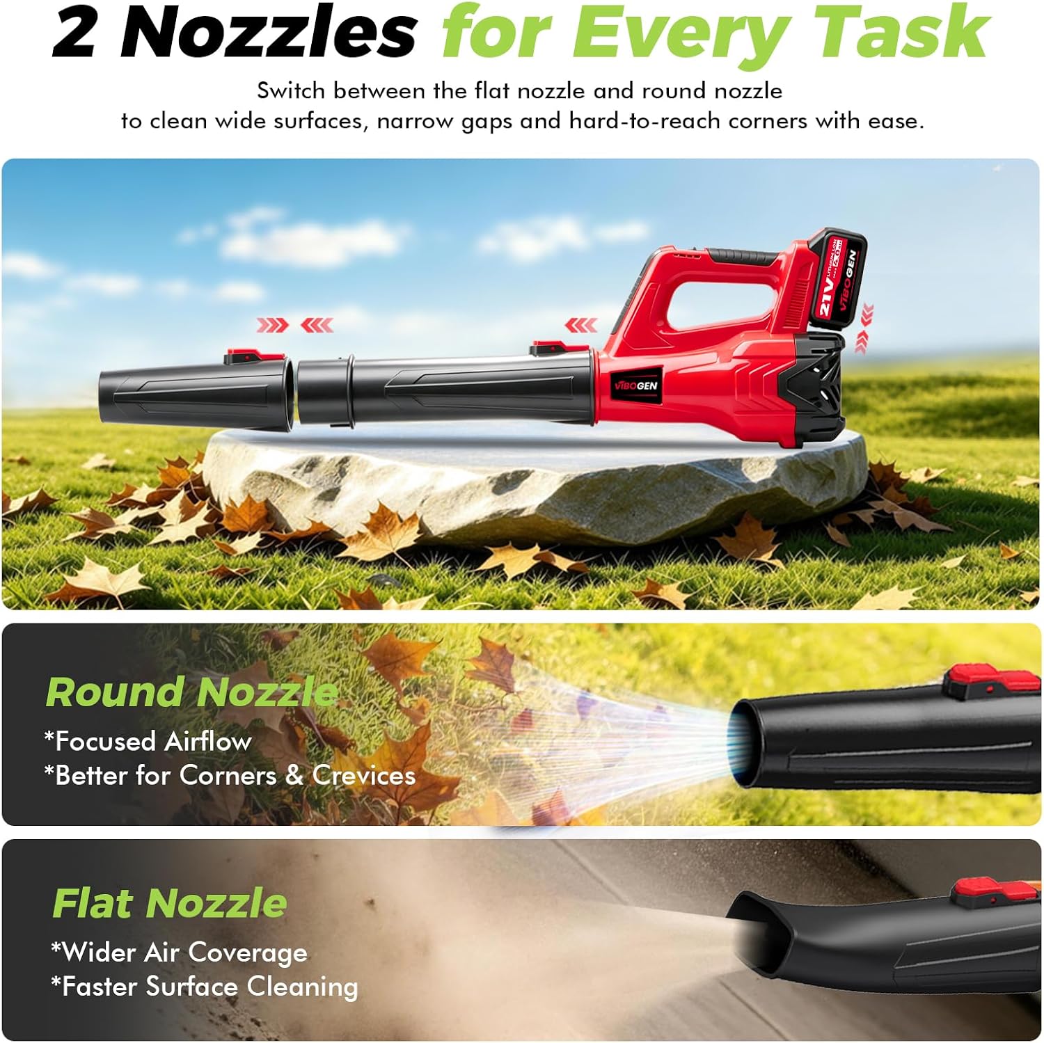Detalle de Cordless Leaf Blower, 420 CFM