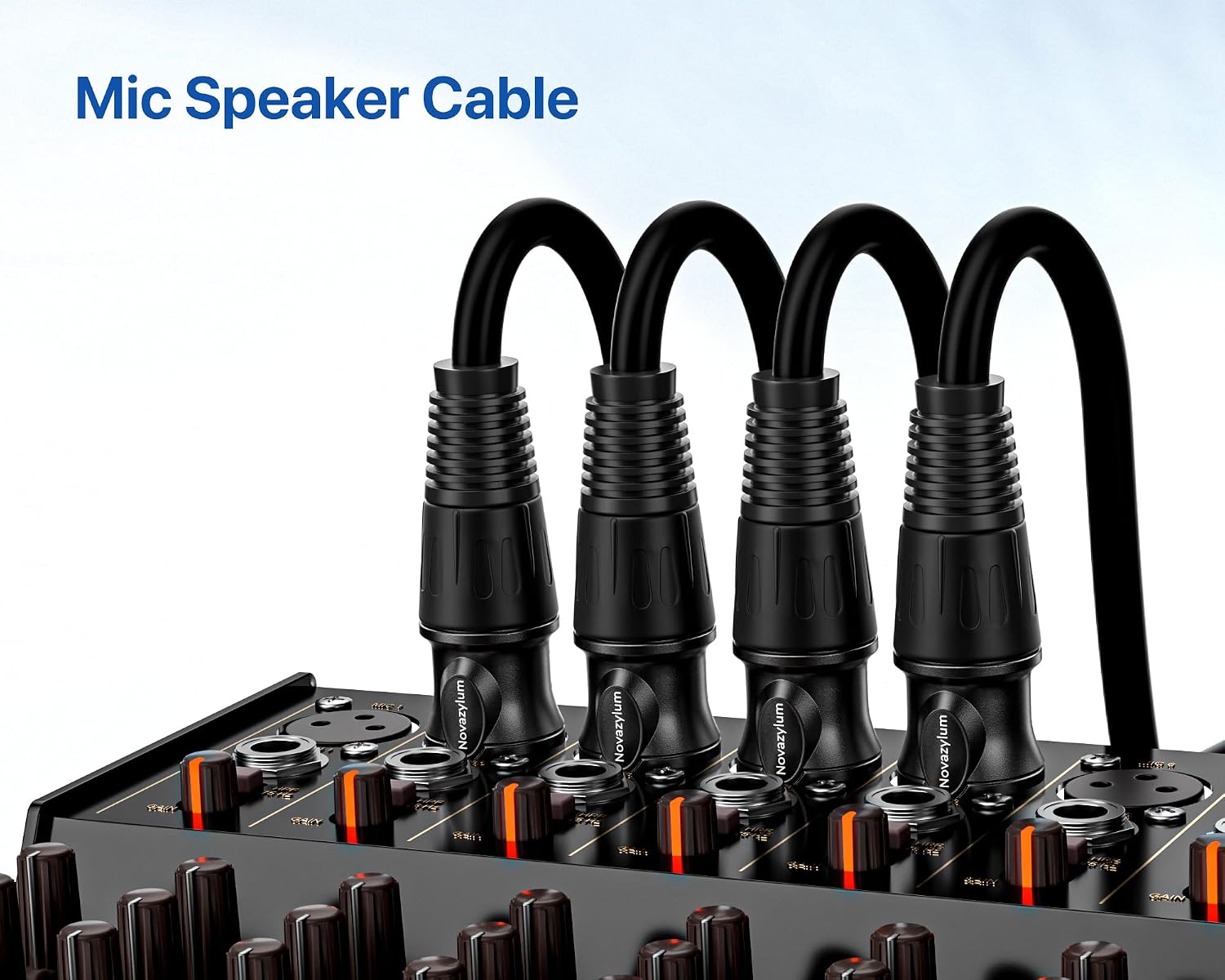 Thumbnail 5 de Novazylum 014295682285 XLR Microphone Cables, 3 ft, 4-Pack, 3-Pin