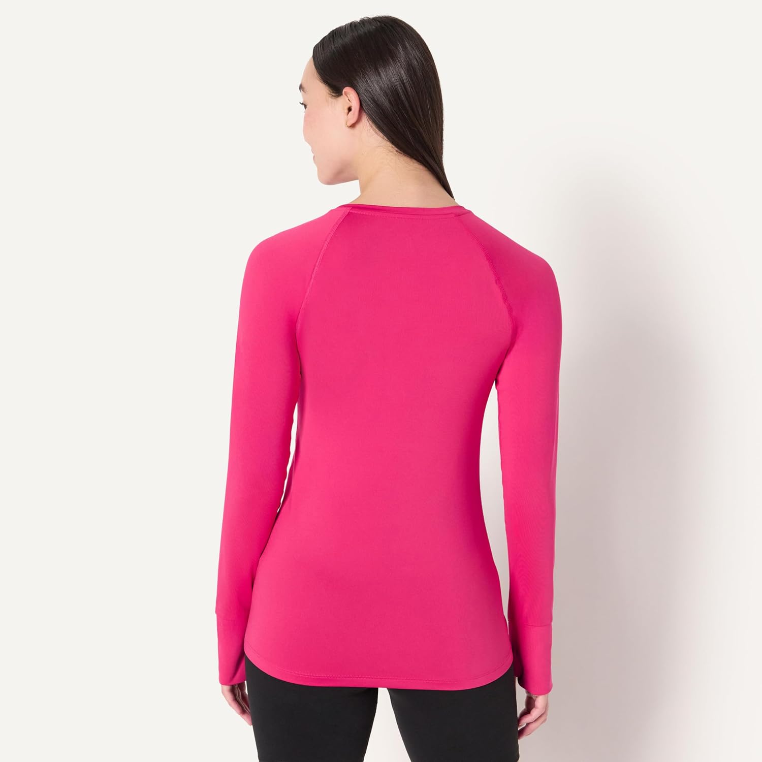 Detalle de Amazon Essentials Women's Active Quick Dry Tech Stretch Lightweight Long-Sleeve Crewneck T-Shirt