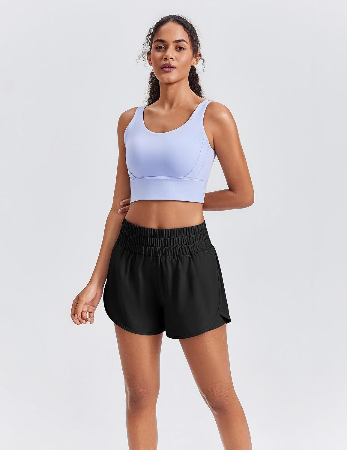 Detalle de PINSPARK Women's Running Shorts 3-inch inseam