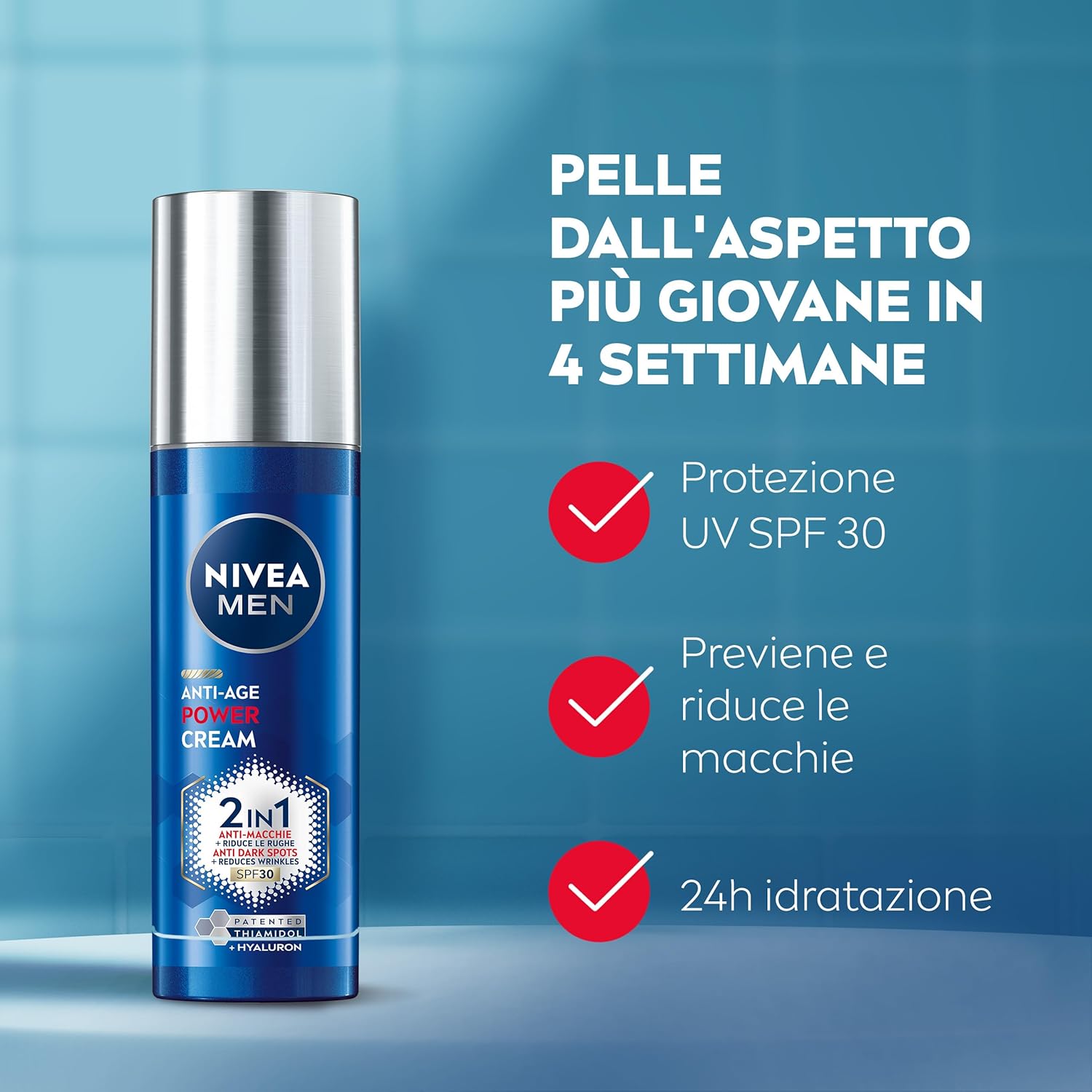 Thumbnail 1 de NIVEA MEN Luminous630 Anti-Age Power Cream 2in1 SPF30 (50 ml) – crema viso uomo antimacchie e anti-rughe