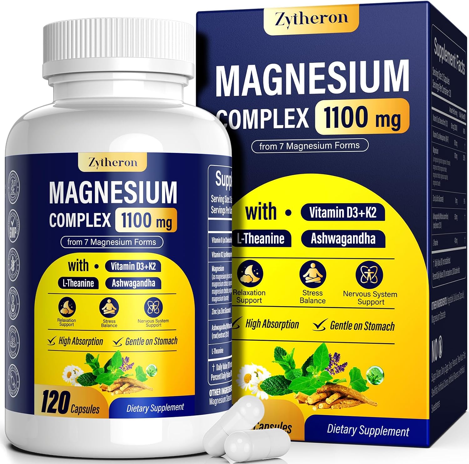 Detalle de Magnesium Complex Supplement 120 Capsules