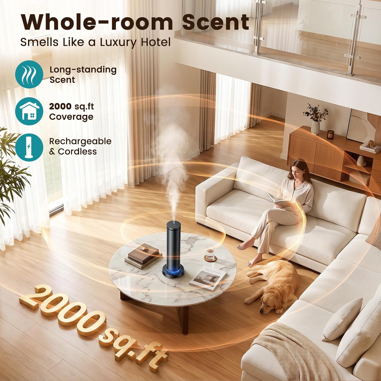 Detalle 2 de Ziweo Waterless Diffuser, 2000 sq. ft.