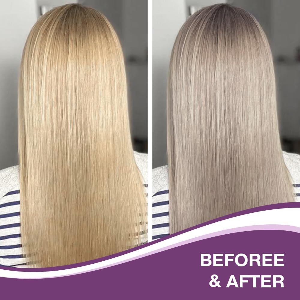 Thumbnail 6 de Karseell Purple Haarmaske 500 ml – violette Kur gegen Gelbstich bei blondem, platinfarbenem und grauem Haar