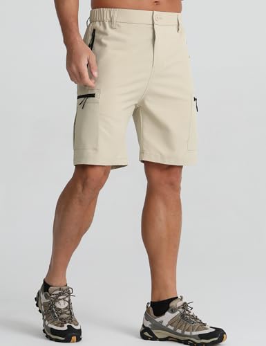Thumbnail 1 de APTRO Mens Cargo Hiking Shorts – Lightweight Outdoor Shorts with 5 Zip Pockets
