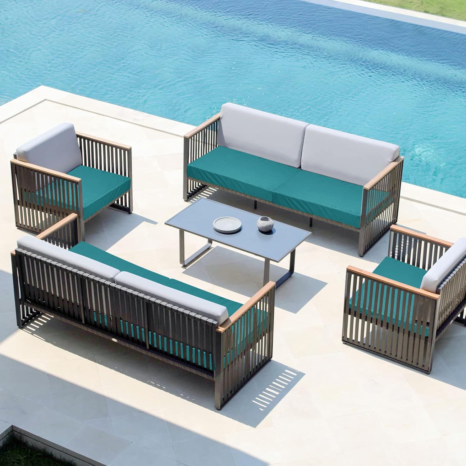 Thumbnail 1 de Easy-Going Outdoor Cushion Covers, 27 x 25 x 5 in
