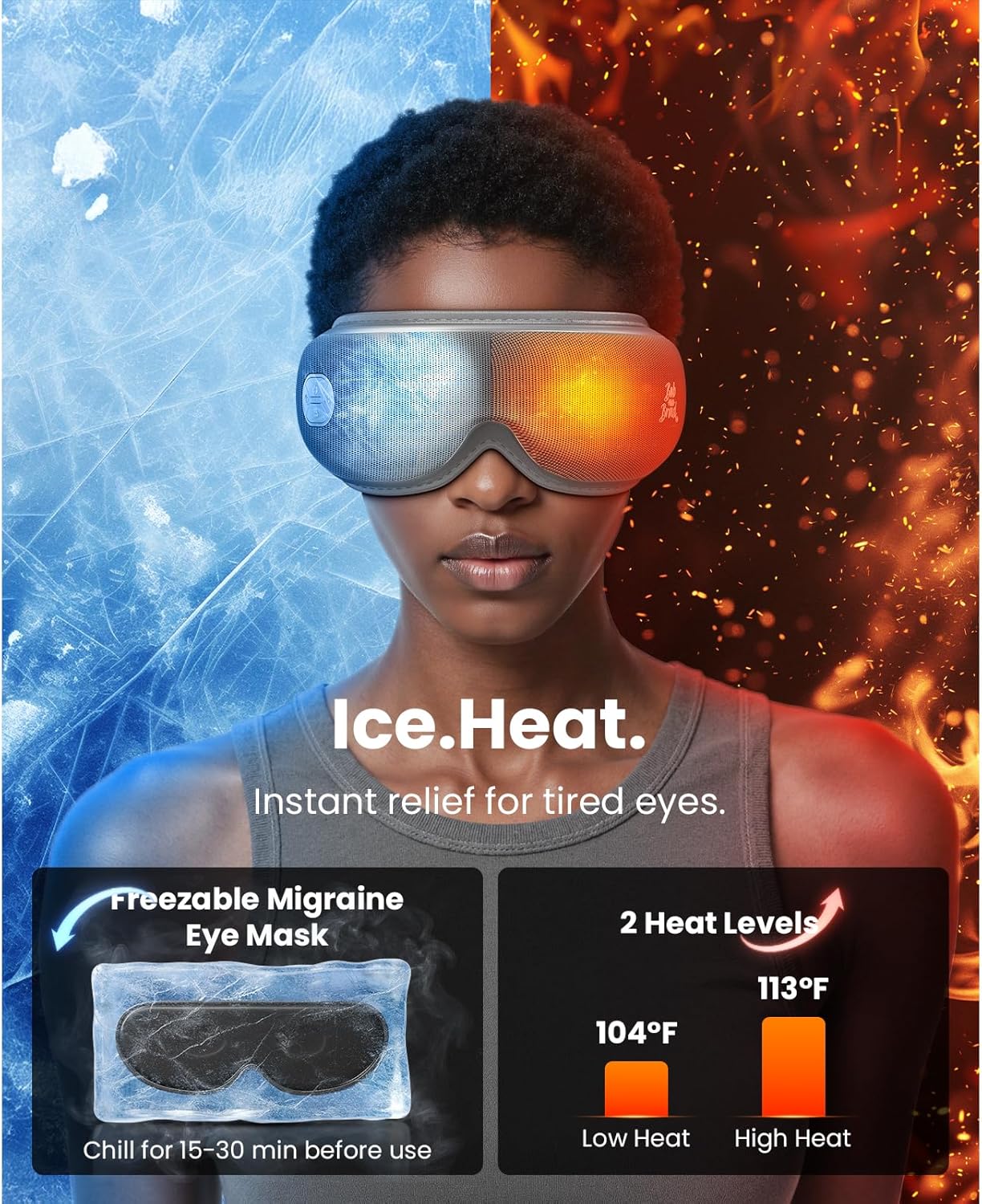 Thumbnail 2 de BOB AND BRAD Eye Massager with Heat and Cooling EyeOasis 3 Elite