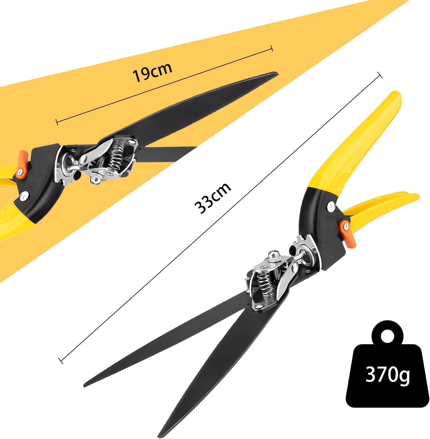 Detalle 2 de Houbobo Garden Grass Shears: Extra Sharp Edging Shears for Precise Garden Edging