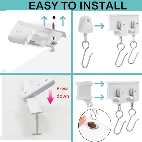 Thumbnail 6 de Yoowish 7M Curtain Rail Ceiling Track – Bendable, Flexible Solution for Room Dividers and Windows
