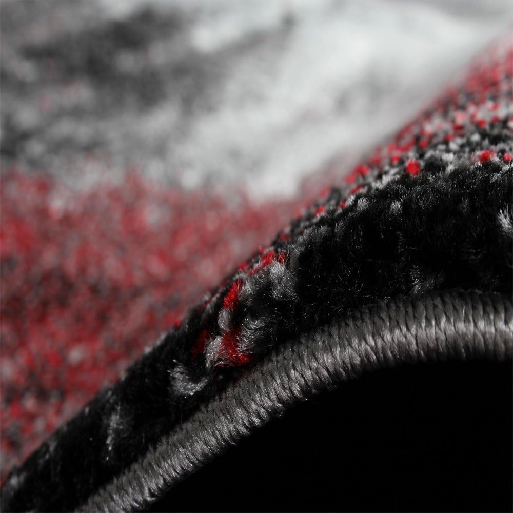 Thumbnail 2 de Paco Home Modern Designer-Teppich in Meliert-Optik (Leinwand), Rot, 120x170 cm