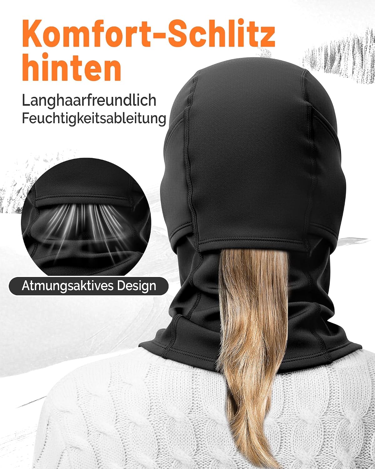 Detalle 2 de GXCROR Balaclava Sturmhaube winddicht & warm