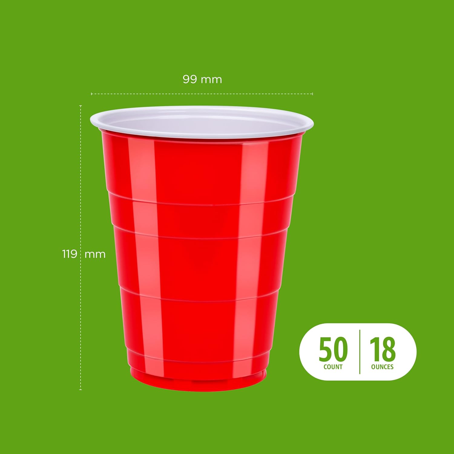 Thumbnail 3 de Amazon Basics Party Cups 18oz 🥤