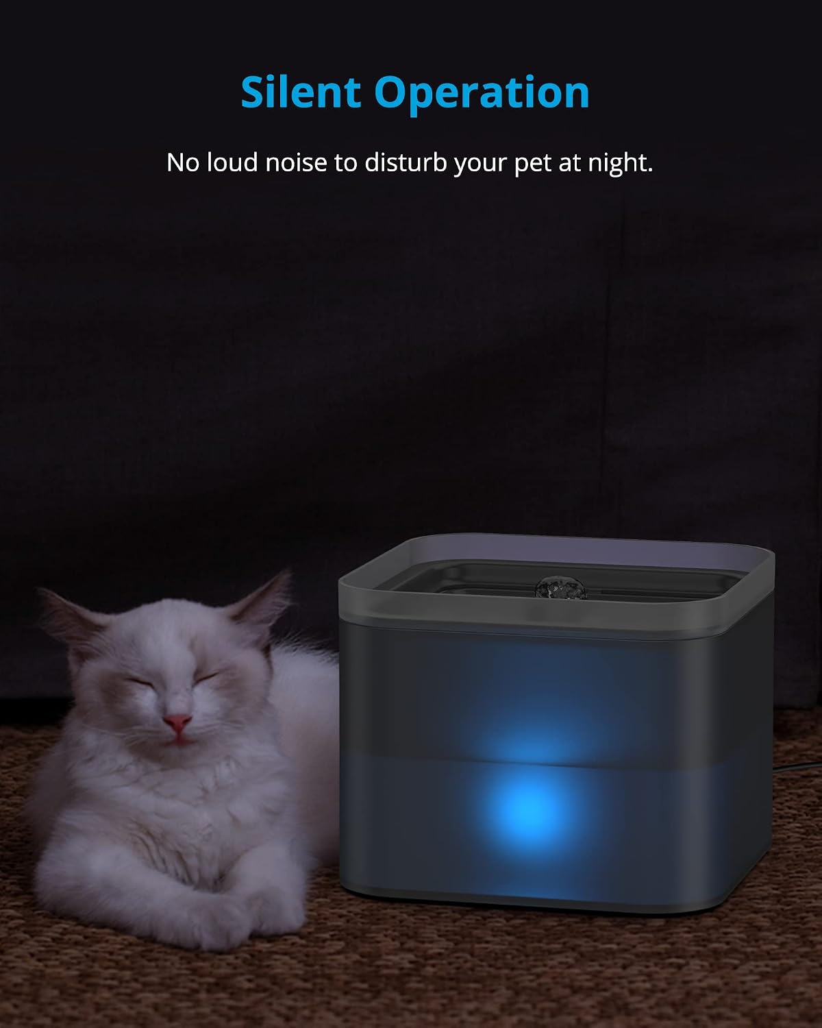 Detalle de NICREW Pet Water Fountain Replacement Pump for NICREW Cat Water Fountain