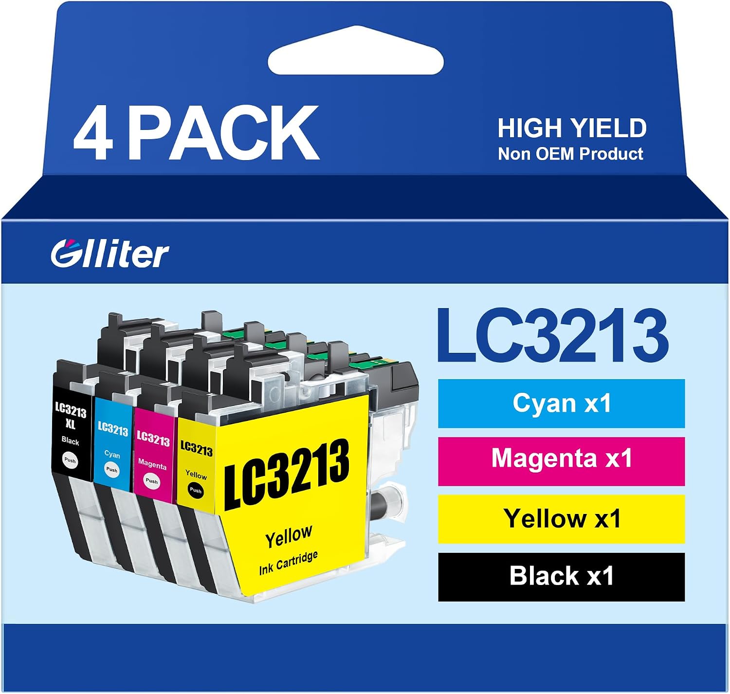 Detalle de LC-3213 Kompatible Druckerpatronen 4er-Pack 400 Seiten