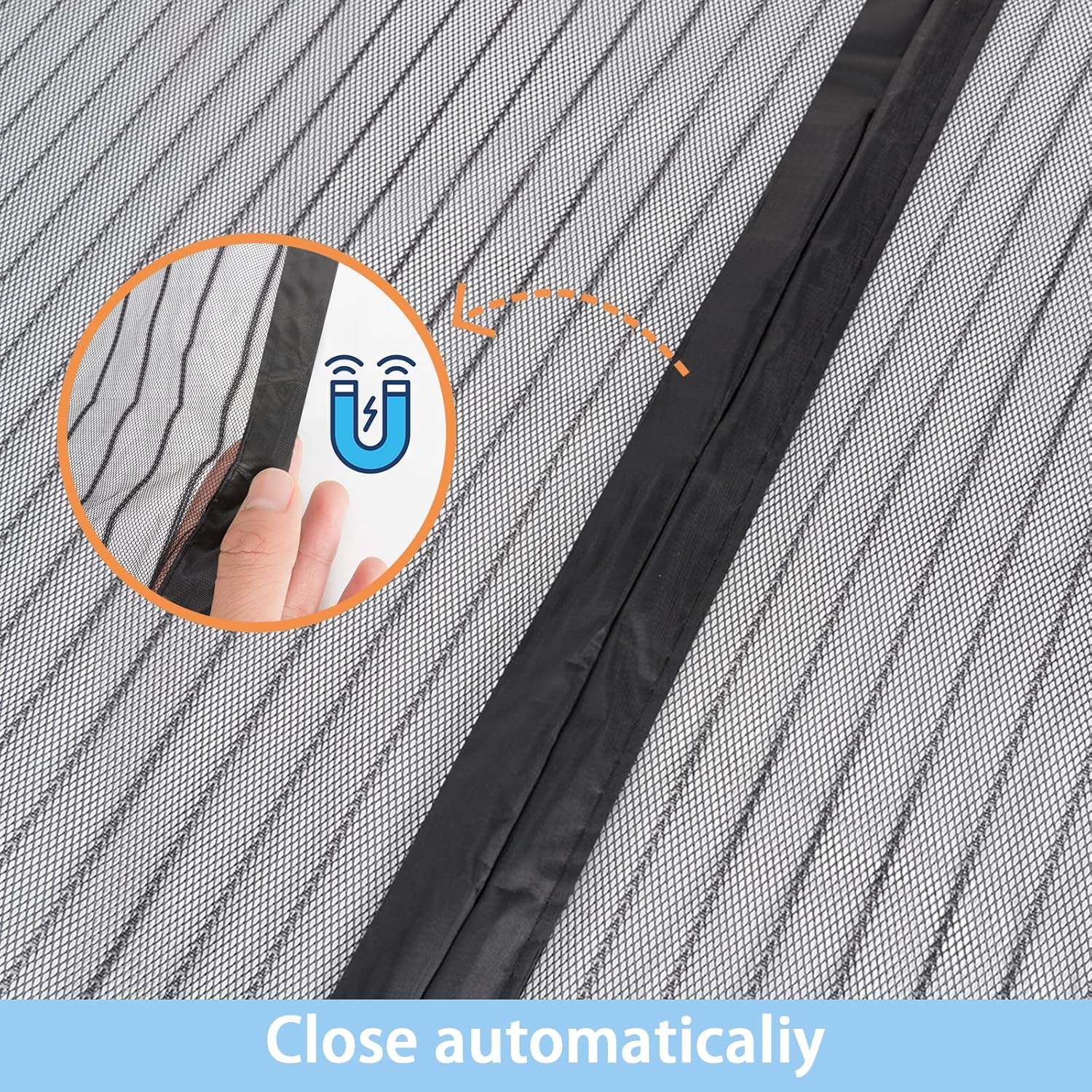 Thumbnail 4 de Magnetic Fly Screen Door 90 × 210cm with Heavy-Duty Bug Mesh and Powerful Magnets