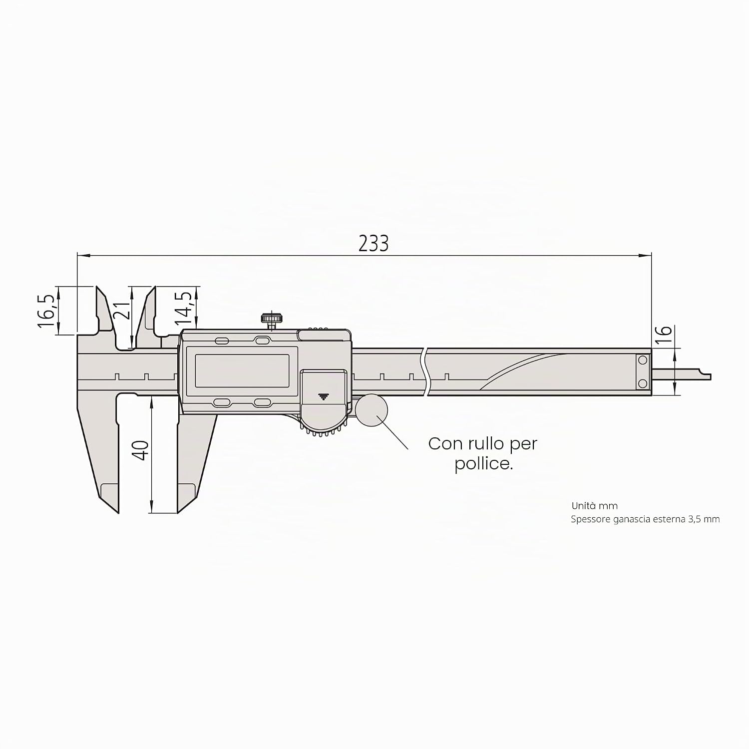 Thumbnail 2 de Mitutoyo Calibro 0-150 mm / 0-6" – modello 500-196-30